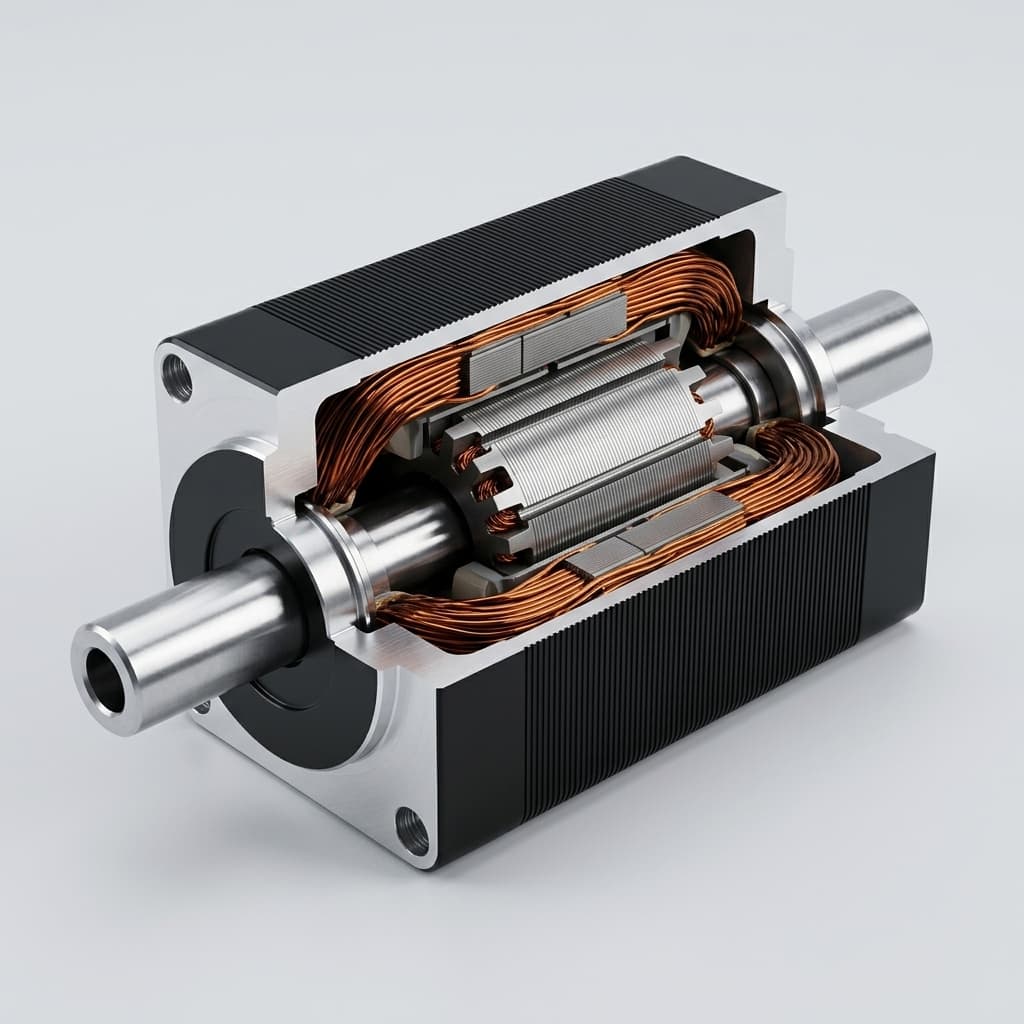High precision hollow shaft motor for gimbal and robotic joints