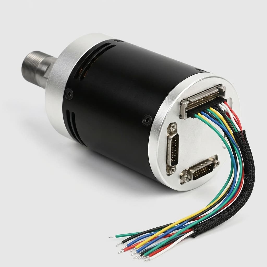 Flat direct-drive torque motor for space constrained applications