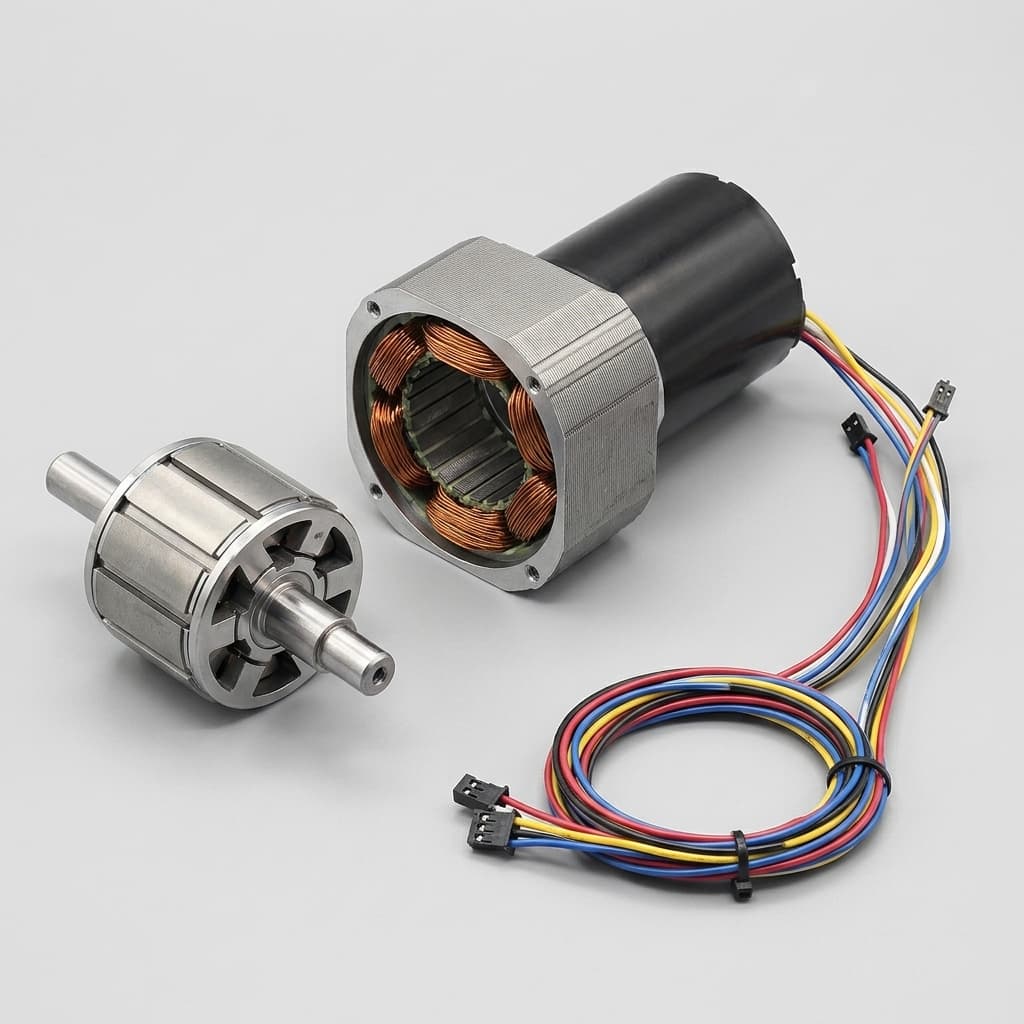 Flat pancake torque motor concept for custom engineering review